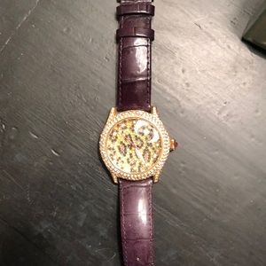 Betsey Johnson leopard watch